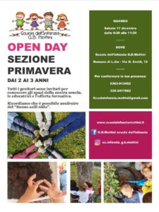 Open Day 2022_Sezione Primavera @ Scuola Infanzia Mottini | Romano di Lombardia | Lombardia | Italia